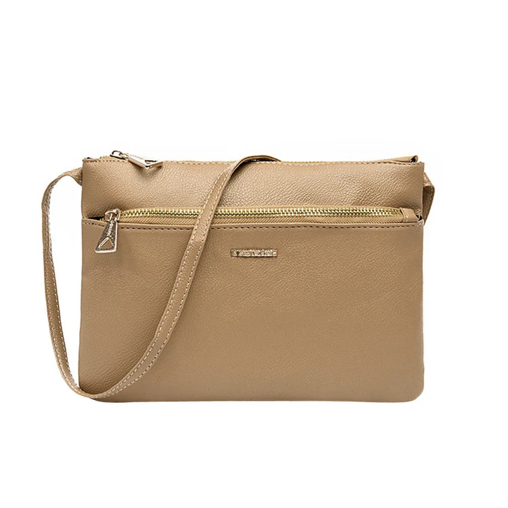 Женские сумки Классическая кожаная сумка на молнии через плечо bolsos mujer torebka damsk