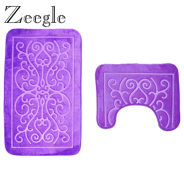 Zeegle Bath Mat Set Non-slip Toilet Rugs 3D Embossed Seat Cover Carpets Home Decoration Shower Room Rug Floor Mats
Zeegle Bath Mat Set Non-slip Toilet Rugs 3D Embossed Seat Cover Carpets Home Decoration Shower Room Rug Floor Mats