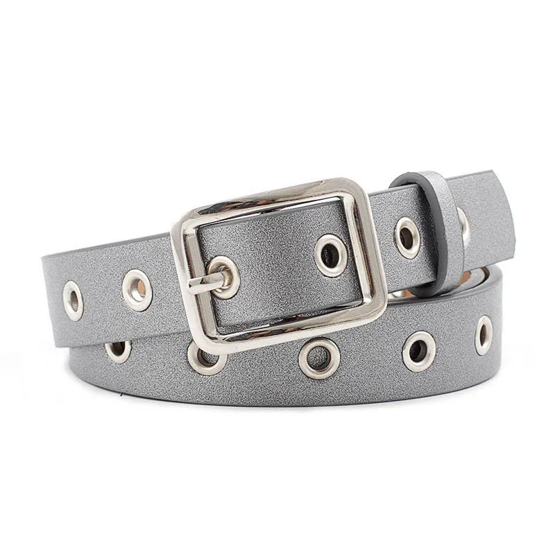 Fine silver square buckle belt fashion wild full hole student pants belt ladies eye belt ladies belt jeans 4 color optional
Fine silver square buckle belt fashion wild full hole student pants belt ladies eye belt ladies belt jeans 4 color optional