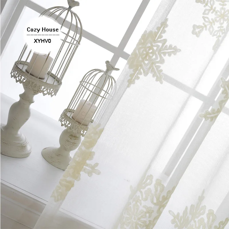 White Tulle Curtains For Living Room Embroidered Snowflake Sheer Curtains For Bedroom Blinds Voile Window Treatments Panels
White Tulle Curtains For Living Room Embroidered Snowflake Sheer Curtains For Bedroom Blinds Voile Window Treatments Panels
