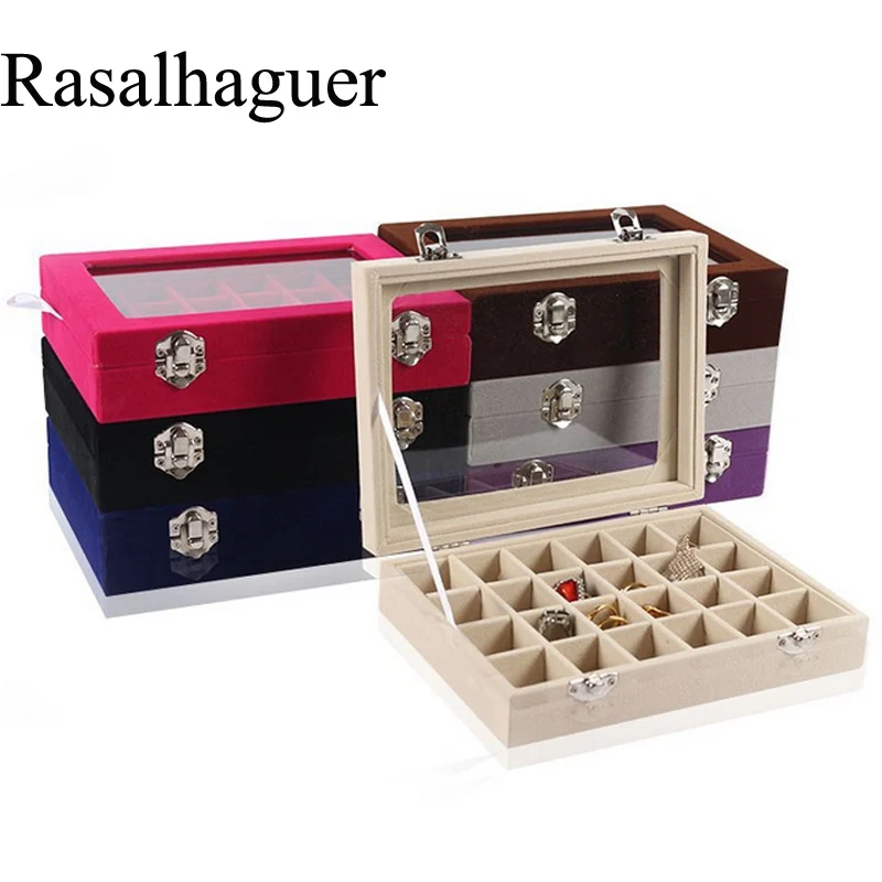 Hot Sale Various Color Options 24 Grids Ring Box Rings Earrings Necklaces Pendants Bracelets Makeup Jewellery Organizer Storage
Hot Sale Various Color Options 24 Grids Ring Box Rings Earrings Necklaces Pendants Bracelets Makeup Jewellery Organizer Storage