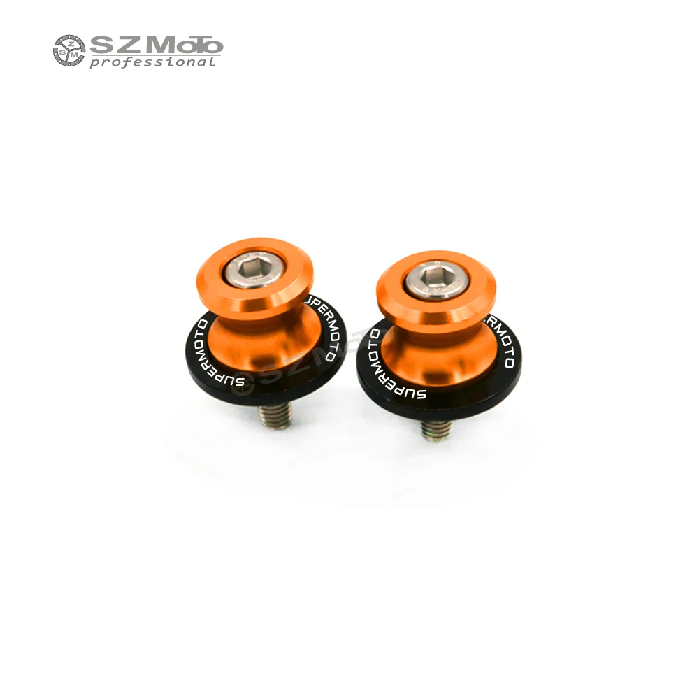 For KTM 990 SUPERMOTO/R 990Supermoto 2008-2012 Motorcycle Accessories Swingarm Spools slider M10 0.393inch stand screws LOGO
For KTM 990 SUPERMOTO/R 990Supermoto 2008-2012 Motorcycle Accessories Swingarm Spools slider M10 0.393inch stand screws LOGO