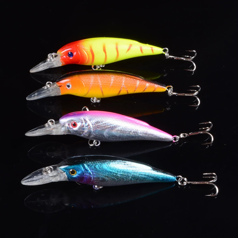4Pcs 10.5cm 14g 8 Colors Fishing Lure Artificial Plastic Minnow Crankbait Carp Fishing All Bait Everything for Fishing 3D Eyes
4Pcs 10.5cm 14g 8 Colors Fishing Lure Artificial Plastic Minnow Crankbait Carp Fishing All Bait Everything for Fishing 3D Eyes