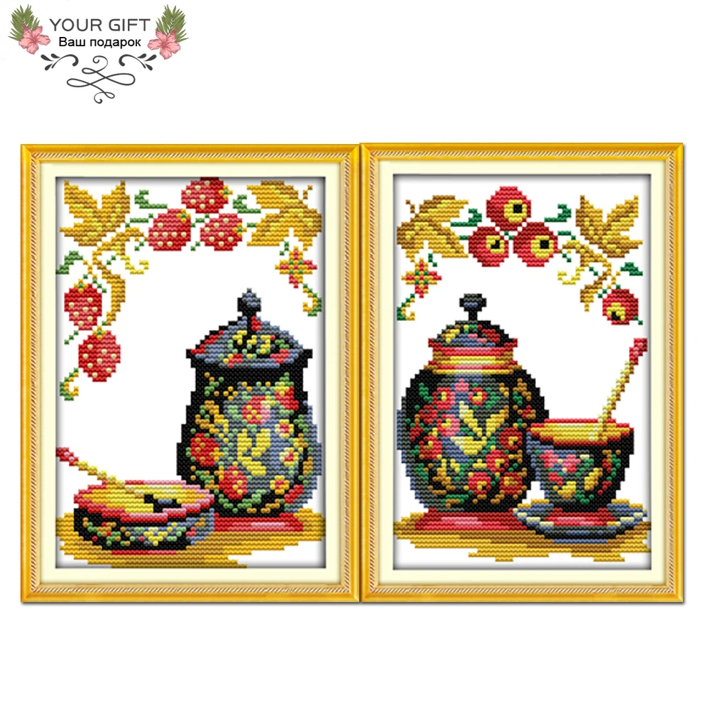 Joy Sunday J166(2) J167(3) 14CT 11CT Counted and Stamped Coloured Pottery China Needlework Embroidery Home Decor Cross Stitch
Joy Sunday J166(2) J167(3) 14CT 11CT Counted and Stamped Coloured Pottery China Needlework Embroidery Home Decor Cross Stitch
