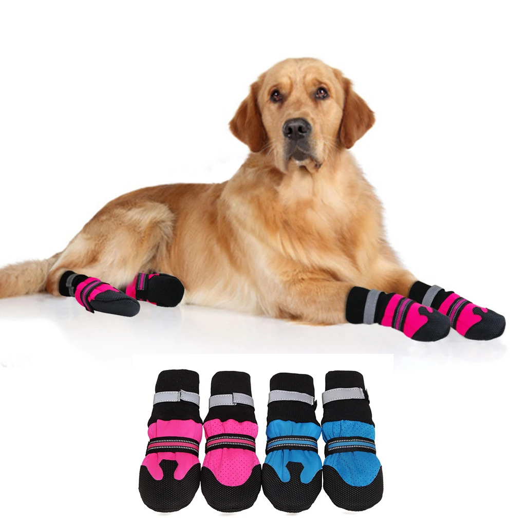 For 4pcs Waterproof Pet Dog Shoes Winter Anti-Slip Snow Pet Boots Reflective Paw Protector Warm Socks For Medium Large Dogs
For 4pcs Waterproof Pet Dog Shoes Winter Anti-Slip Snow Pet Boots Reflective Paw Protector Warm Socks For Medium Large Dogs
