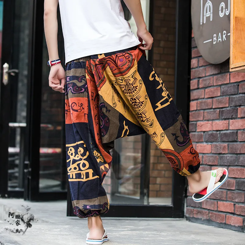 Фото Распродажа новинка мужские хлопковые льняные шорты повседневные летние хип хоп