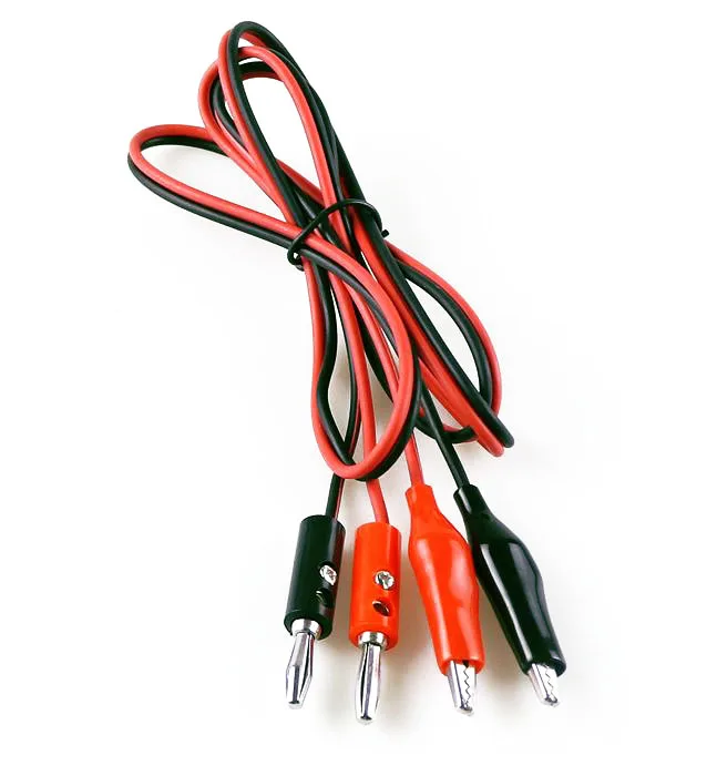 1pcs Hot selling 4MM double crocodile clip crocodile clip line power test line red black line 2 line 4 clip 1 meters long
1pcs Hot selling 4MM double crocodile clip crocodile clip line power test line red black line 2 line 4 clip 1 meters long