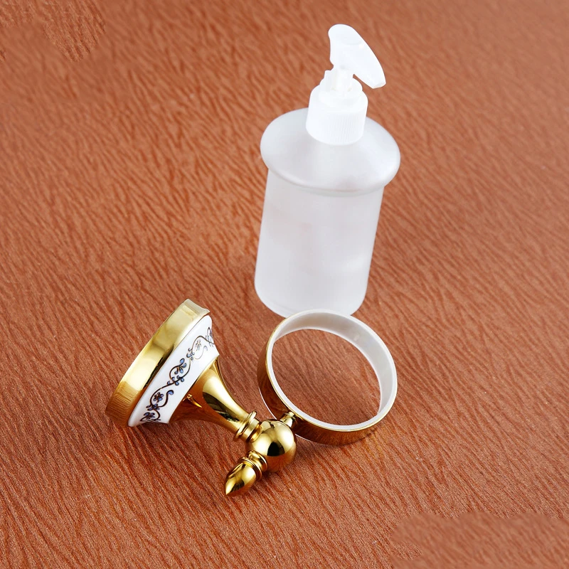 Liquid Soap Dispenser Holder Wall Mounted Vintage Chrome Gold Shampoo Bottle Blue White Ceramic Soap Dispenser Container Pump
Liquid Soap Dispenser Holder Wall Mounted Vintage Chrome Gold Shampoo Bottle Blue White Ceramic Soap Dispenser Container Pump