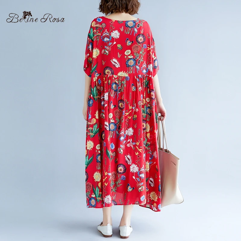 BelineRosa England Style Women's Dresses Elegant Floral Printing Cotton Linen Oversized Dresses of the Big Sizes TYW00871
BelineRosa England Style Women's Dresses Elegant Floral Printing Cotton Linen Oversized Dresses of the Big Sizes TYW00871