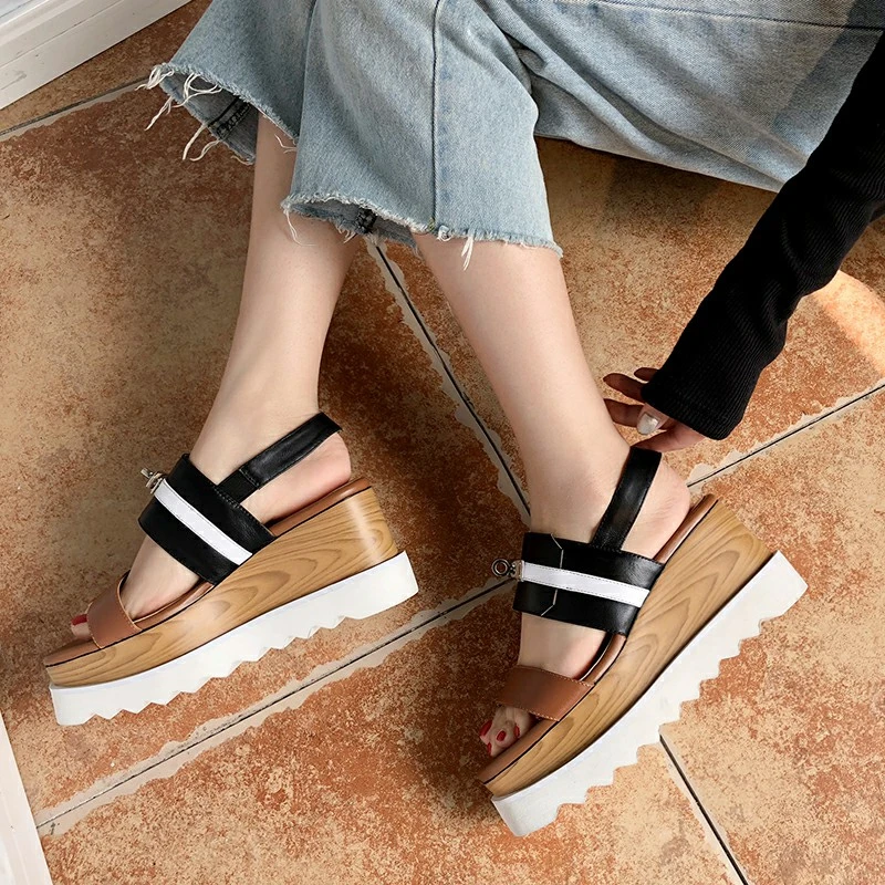 Dilalula 2021 Plus Size 33-42 Genuine Cow Leather Sandals Women Mixed Color Platform Wedges Sandals Ladies Shoes Woman
Dilalula 2021 Plus Size 33-42 Genuine Cow Leather Sandals Women Mixed Color Platform Wedges Sandals Ladies Shoes Woman