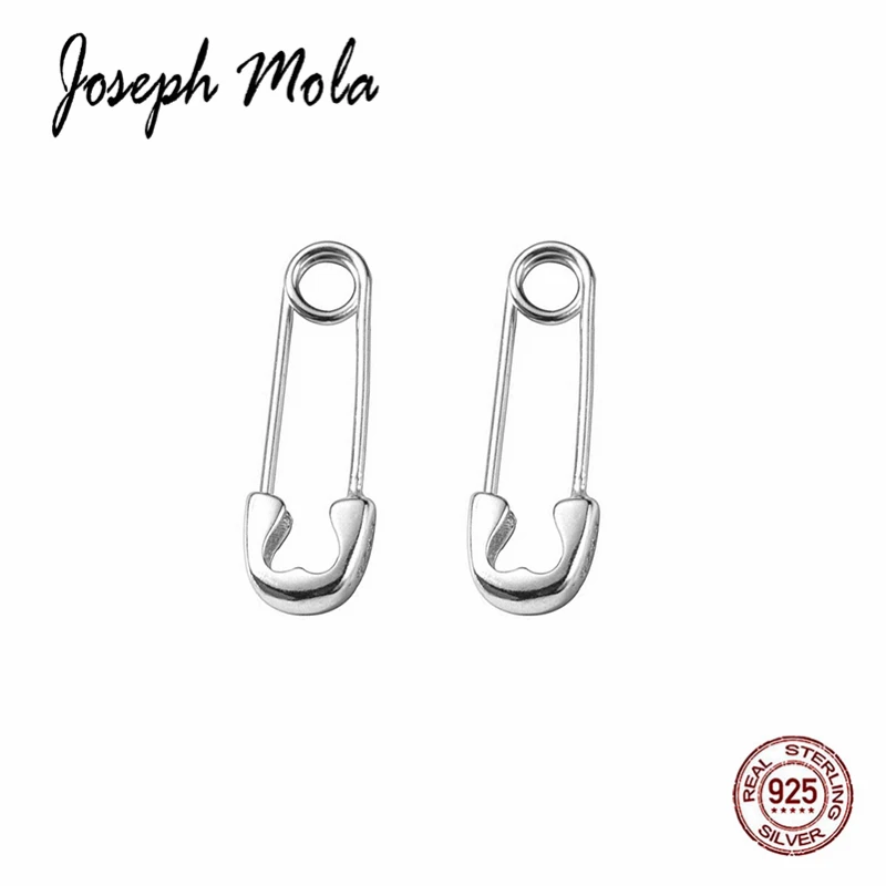 Joseph Mola 100% 925 пробы серебряные серьги Модные бумажные клипсы безопасная булавка