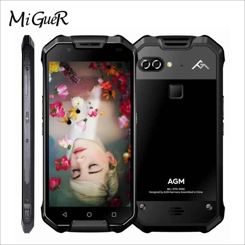 AGM X2 SE IP68 Waterproof Mobile Phone 5.5&quotFHD 6GB RAM 64 ROM 6000mAh Qualcomm MSM8976SG Octa Core Dual Card 12.0MP Cellphone |
