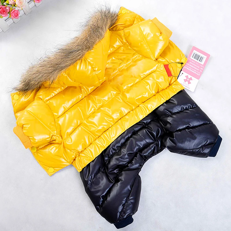 Зимняя одежда для маленьких собак водонепроницаемая куртка утепленный теплый