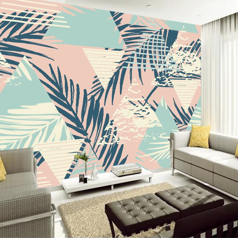 Custom any size wall mural wallpapers Modern fashion Color geometric pattern Leaves perspective Wall Sticker YBZ108
Custom any size wall mural wallpapers Modern fashion Color geometric pattern Leaves perspective Wall Sticker YBZ108