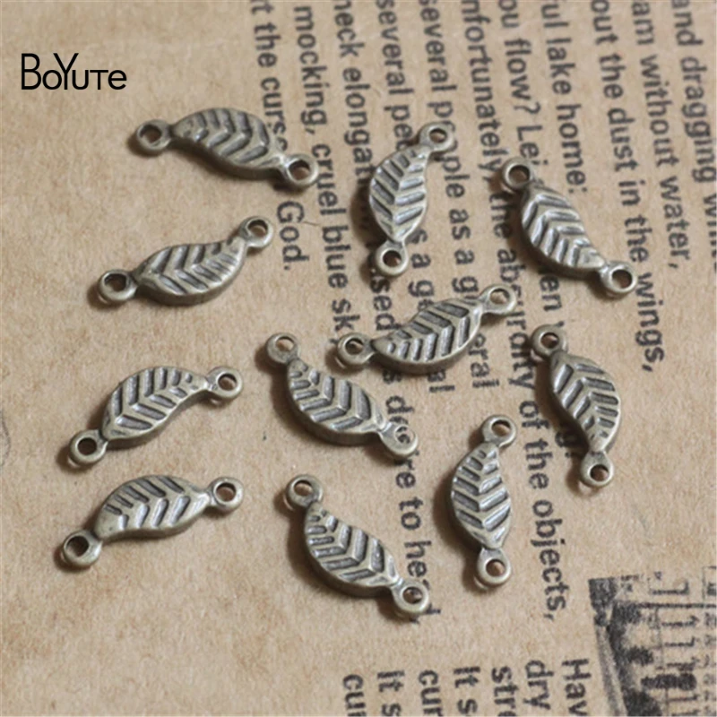 BoYuTe 100Pcs 5*12MM Metal Brass Leaf Connector Charms Diy Jewelry Connectors for Jewelry Making
BoYuTe 100Pcs 5*12MM Metal Brass Leaf Connector Charms Diy Jewelry Connectors for Jewelry Making
