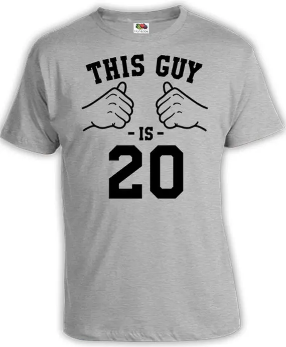 Personalized Birthday Shirt 20th Birthday Gift Ideas For Him Bday Present Age Bday T Shirt This Guy Is 20 Years Old Mens T-A509
Personalized Birthday Shirt 20th Birthday Gift Ideas For Him Bday Present Age Bday T Shirt This Guy Is 20 Years Old Mens T-A509