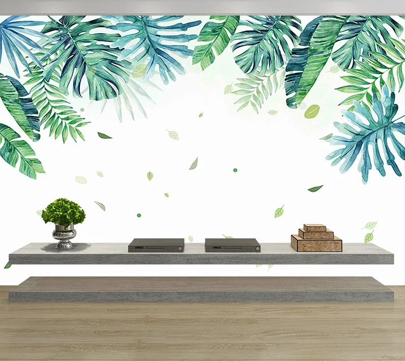 Custom 3D Effect Nordic Minimalist Hand-painted Banana Leaves Wallpaper Living Room Backgrounds Decorative Fresco Wall Covering
Custom 3D Effect Nordic Minimalist Hand-painted Banana Leaves Wallpaper Living Room Backgrounds Decorative Fresco Wall Covering