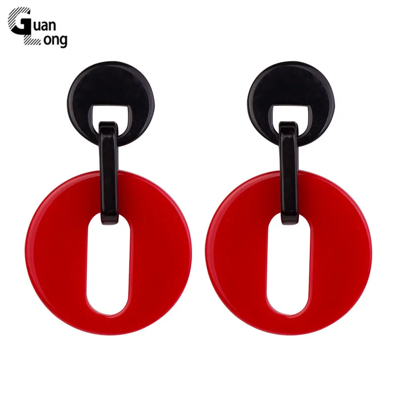 GuanLong Vintage Acrylic Drop Earrings for Women Statement Big Long Round Geometric Resin Earring Fashion Jewelry Dangle Brincos
GuanLong Vintage Acrylic Drop Earrings for Women Statement Big Long Round Geometric Resin Earring Fashion Jewelry Dangle Brincos