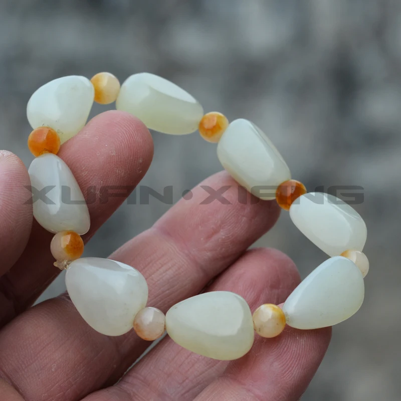 Drop Shipping Men Women's Hetian Jade Bracelets Bangles White Nephrite Bracelets Gift for Lover's Fine Jewelry Free Shipping
Drop Shipping Men Women's Hetian Jade Bracelets Bangles White Nephrite Bracelets Gift for Lover's Fine Jewelry Free Shipping