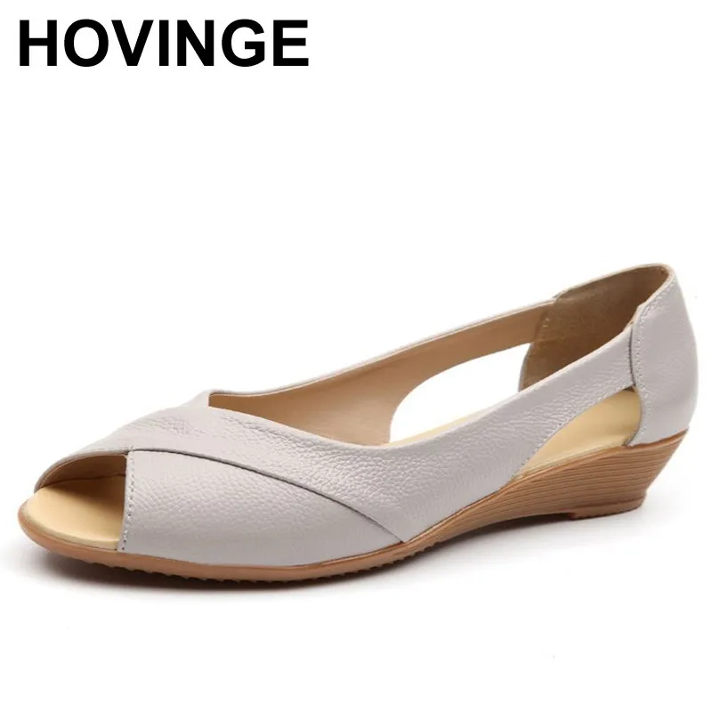 HOVINGE 2018 Summer Women Shoes Woman Fashion Genuine Leather Open Toe Sandals Ladies Casual Platform Wedges Plus Size Sandals
HOVINGE 2018 Summer Women Shoes Woman Fashion Genuine Leather Open Toe Sandals Ladies Casual Platform Wedges Plus Size Sandals
