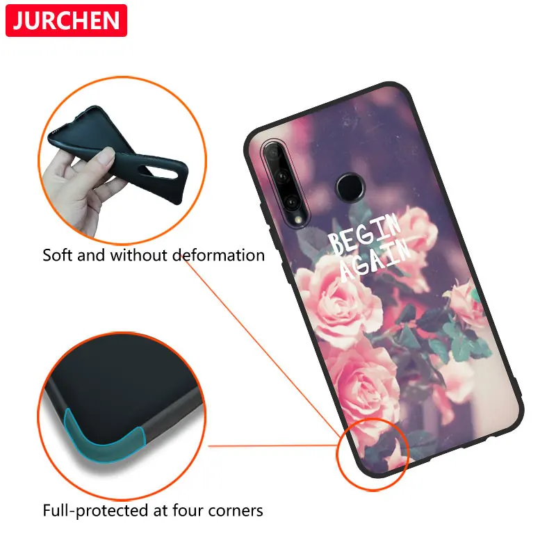JURCHEN мультяшный чехол для Huawei Honor 10i 20i Honor20 Lite мягкий силиконовый из ТПУ P Smart Plus 2019 |