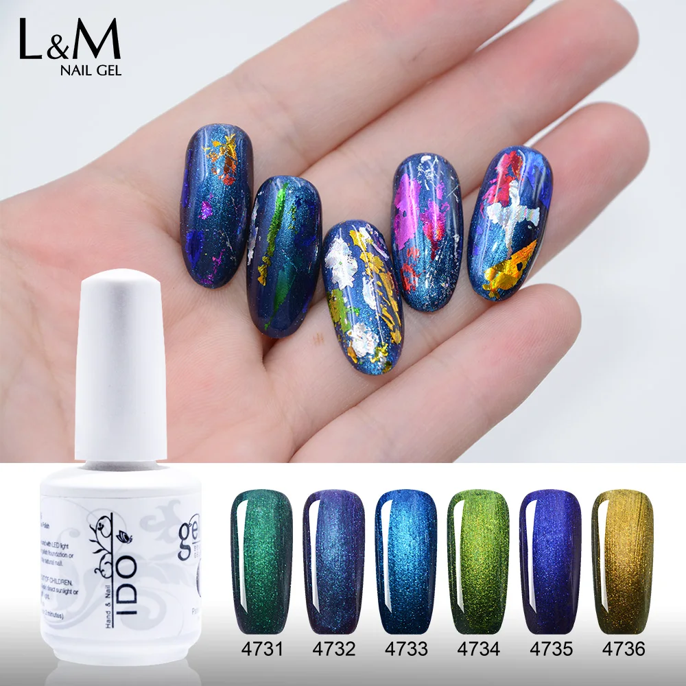 6 Pcs Set Lot ido Gelpolish Chameleon Shining Colorful Gel Lacquer New Arrival Semi Permanent Long lasting Soak Off Varnish
6 Pcs Set Lot ido Gelpolish Chameleon Shining Colorful Gel Lacquer New Arrival Semi Permanent Long lasting Soak Off Varnish