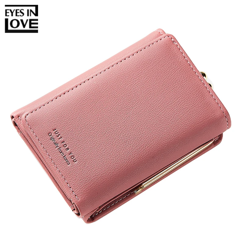 EYES IN LOVE Trifold Women Wallets Clamp Coin Bag Artificial Leather Ladies Small Purse Card Holder Female Wallet Carteira
EYES IN LOVE Trifold Women Wallets Clamp Coin Bag Artificial Leather Ladies Small Purse Card Holder Female Wallet Carteira