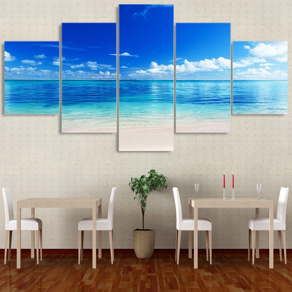 5 panel sky clear water seascape painting modular picture modern canvas home decoration living room wall art frame painting
5 panel sky clear water seascape painting modular picture modern canvas home decoration living room wall art frame painting