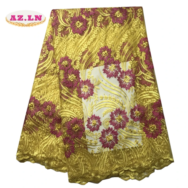 2019 Latest Gold French Nigerian Lace Fabrics High Quality Tulle African Laces Fabric Wedding African French Tulle Lace A19-B3
2019 Latest Gold French Nigerian Lace Fabrics High Quality Tulle African Laces Fabric Wedding African French Tulle Lace A19-B3