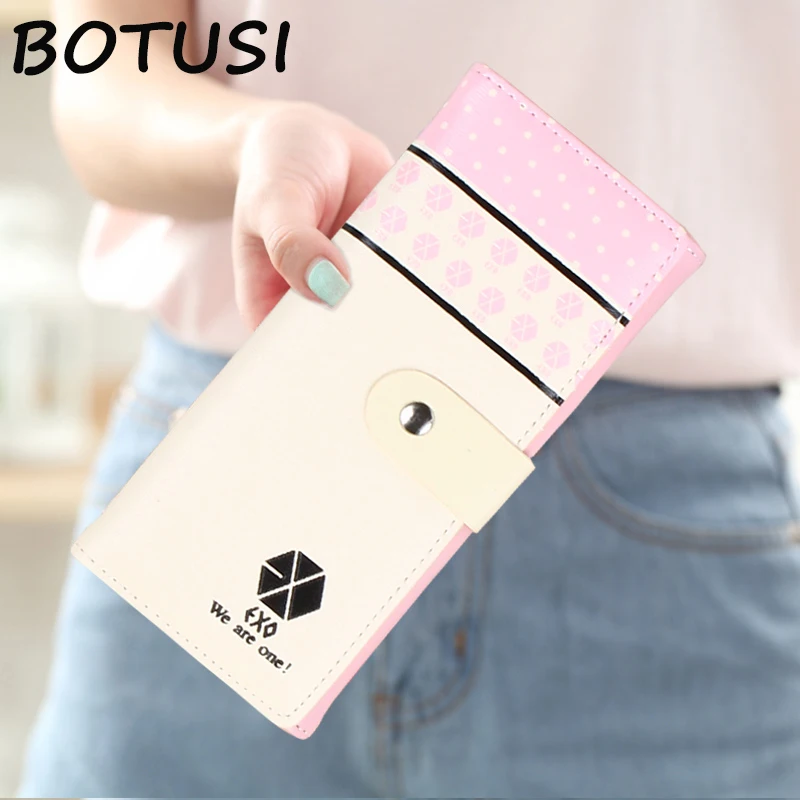 BOTUSI Long Female Clutch Wallet Ladies Purse Design Money Bag For Dollar Price Women EXO star Gifts for young people
BOTUSI Long Female Clutch Wallet Ladies Purse Design Money Bag For Dollar Price Women EXO star Gifts for young people