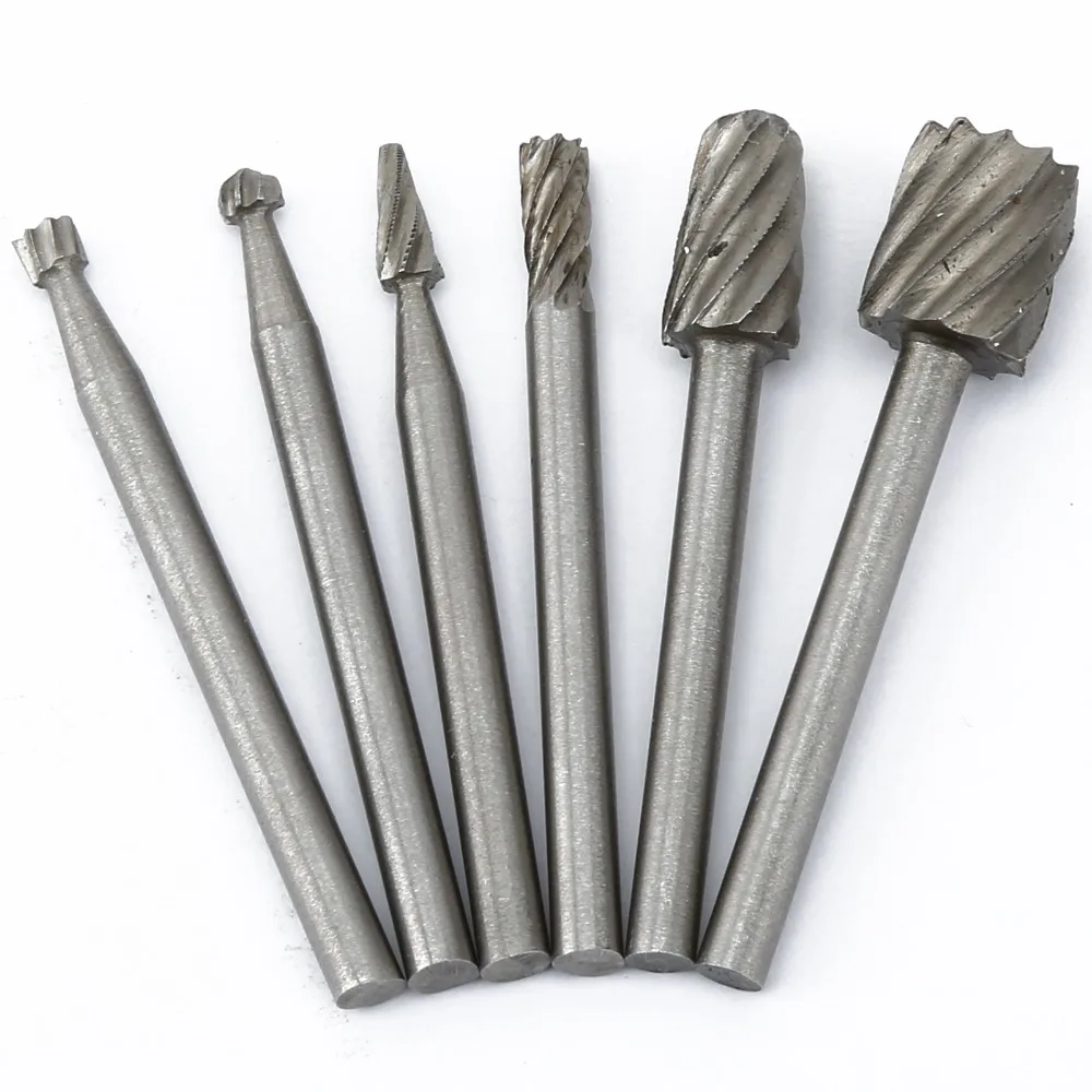 Аксессуары DRELD для дрели Dremel 6 шт. фрезы из быстрорежущей стали дерева набор фрез с