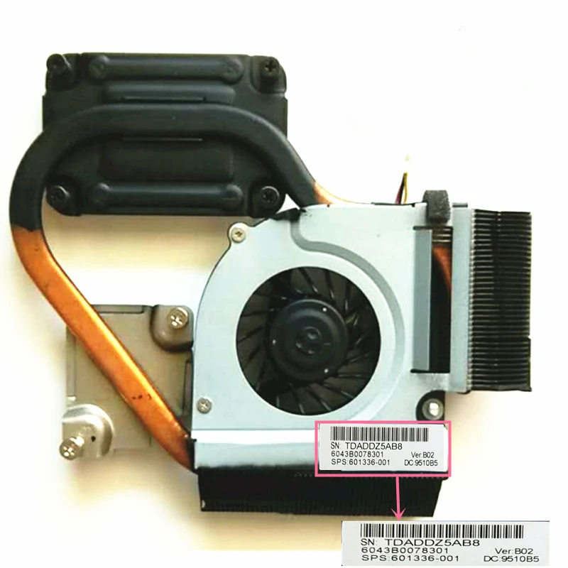 Original free shipping for HP G32 CQ32 DM4 DM4-1000 DV3-4000 cooling heatsink with fan 601336-001
Original free shipping for HP G32 CQ32 DM4 DM4-1000 DV3-4000 cooling heatsink with fan 601336-001