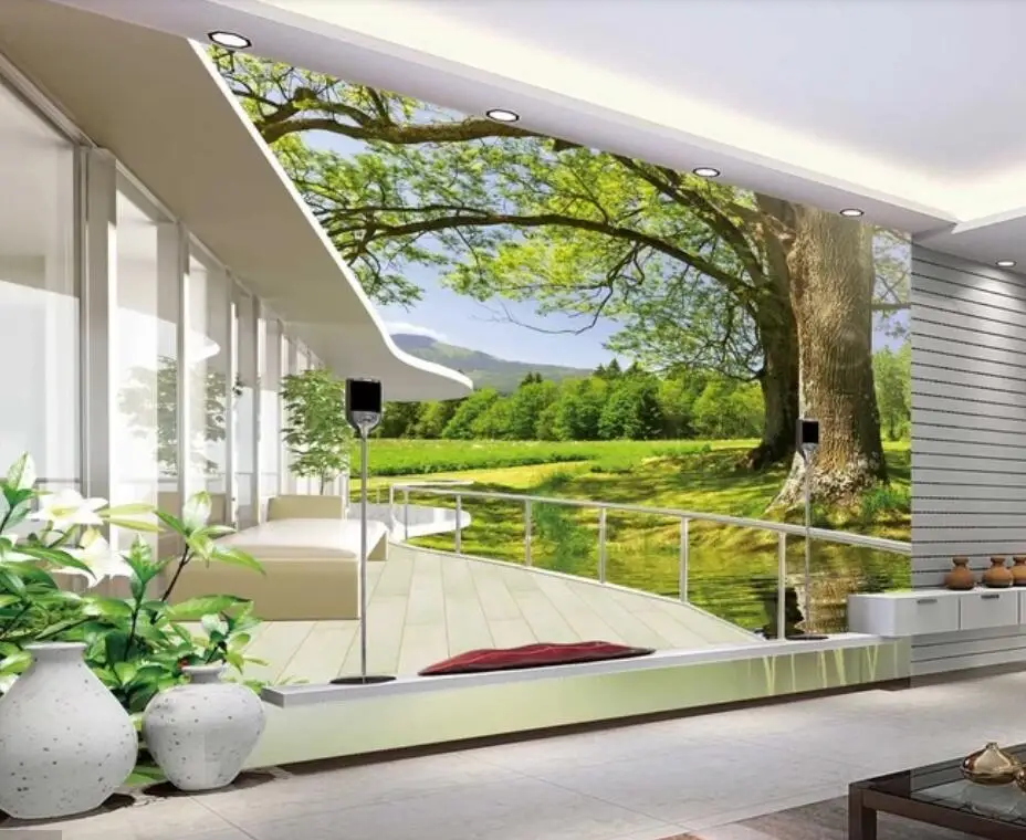 3D Nature Green Tree Lake Wallpaper Mural Wall Murals Decal for TV Background Restaurant HD Printed Wall Paper Roll Customize
3D Nature Green Tree Lake Wallpaper Mural Wall Murals Decal for TV Background Restaurant HD Printed Wall Paper Roll Customize
