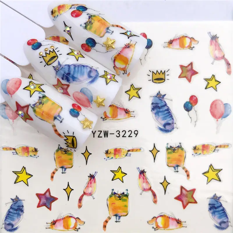 1 PC New Arrivial Nail Sticker Water Decals Cartoon Pig/Fox/Cat / Sheep / Flower Transfer Nail Art Decoration For 2022
1 PC New Arrivial Nail Sticker Water Decals Cartoon Pig/Fox/Cat / Sheep / Flower Transfer Nail Art Decoration For 2022