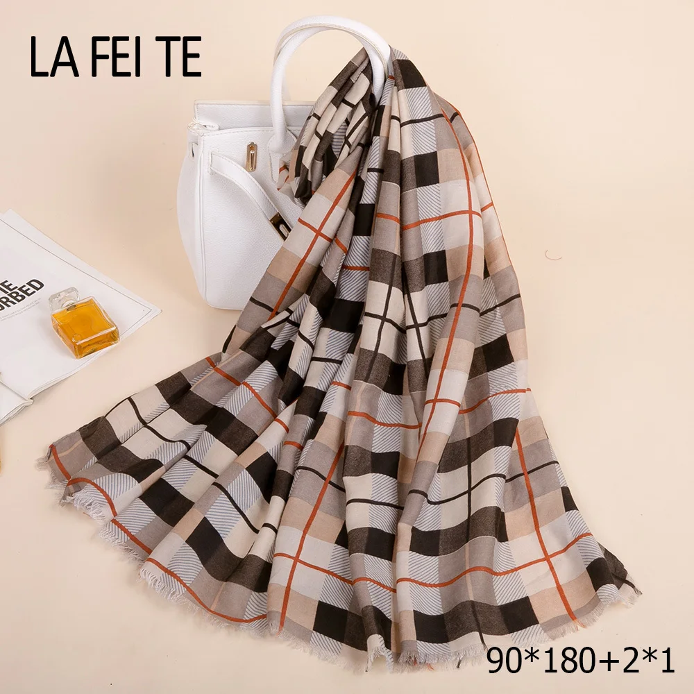 Long Cotton Winter Plaid Scarf Women Stoles Ladies Shawl Head Foulard Femme Kerchief Neckerchief Wool Viscose Hijab Women Scarf
Long Cotton Winter Plaid Scarf Women Stoles Ladies Shawl Head Foulard Femme Kerchief Neckerchief Wool Viscose Hijab Women Scarf