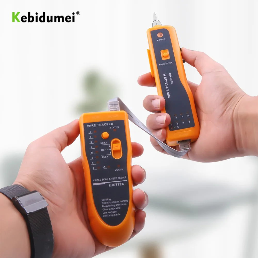 kebidumei RJ11 RJ45 Cat5 Cat6 Telephone Wire Tracker Tracer Toner Ethernet LAN Network Cable Tester Detector Line Finder
kebidumei RJ11 RJ45 Cat5 Cat6 Telephone Wire Tracker Tracer Toner Ethernet LAN Network Cable Tester Detector Line Finder