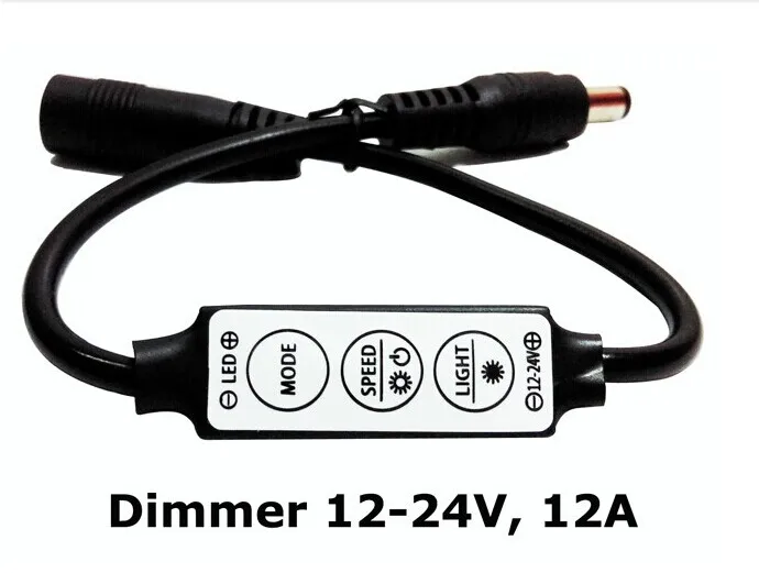 New 20pcs Mini LED dimmer12V-24V/12A 3 keys black, LED controller switch for single color LED strip light brightness adjust
New 20pcs Mini LED dimmer12V-24V/12A 3 keys black, LED controller switch for single color LED strip light brightness adjust