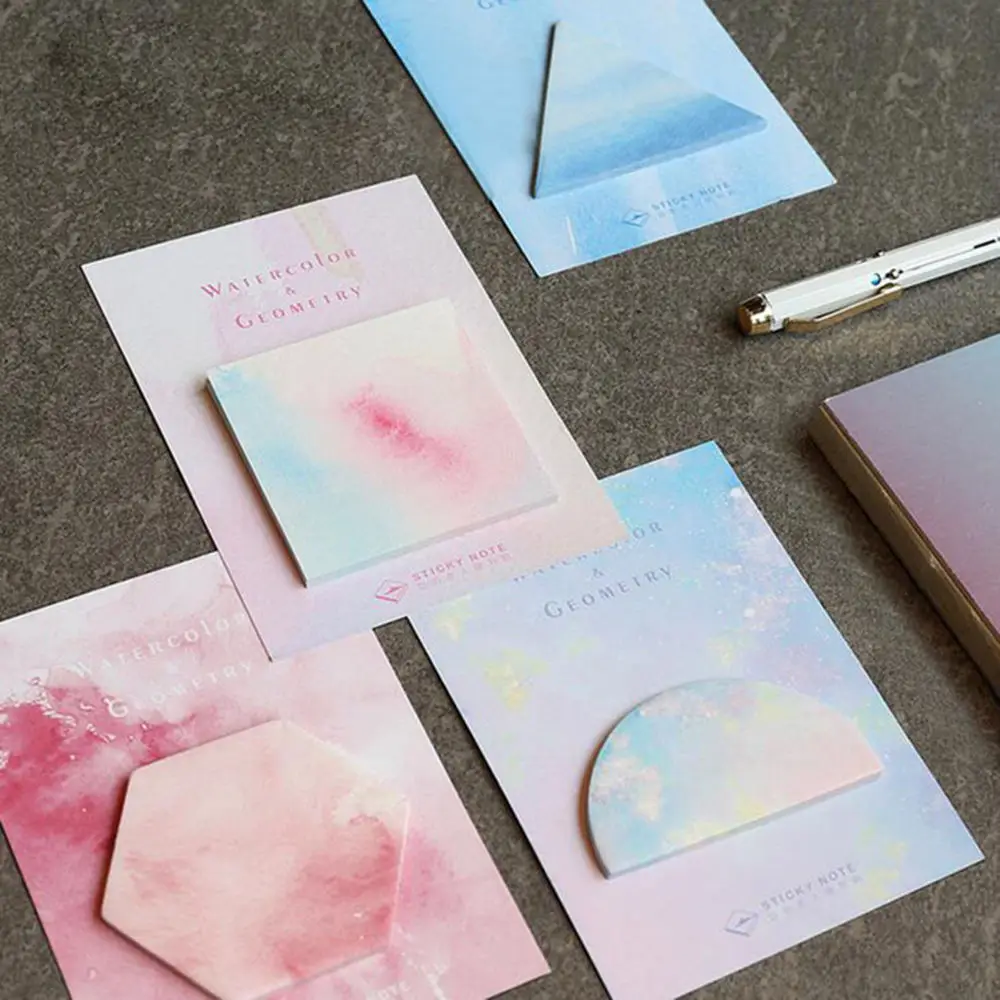 Fantastic Watercolor Geometric Self-Adhesive Memo Pad Sticky Notes Posting Bookmark School Office Supply
Fantastic Watercolor Geometric Self-Adhesive Memo Pad Sticky Notes Posting Bookmark School Office Supply