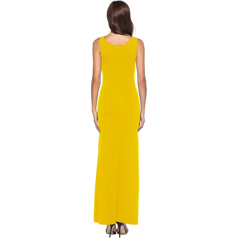 Yilia Sexy Sleeveless Solid Maxi Summer Tank Dress Women Bodycon Casual Long Bandage Dress Plus Size Club Party Sexy Beach Dress
Yilia Sexy Sleeveless Solid Maxi Summer Tank Dress Women Bodycon Casual Long Bandage Dress Plus Size Club Party Sexy Beach Dress