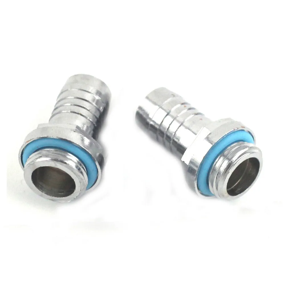 2pcs/ Lot Siliver Color Nozzle Thread Suit 8x12mm Silicone Tube 9.5X12.7 PVC Pipe G1/4" to 3/8" Barb Fitting
2pcs/ Lot Siliver Color Nozzle Thread Suit 8x12mm Silicone Tube 9.5X12.7 PVC Pipe G1/4" to 3/8" Barb Fitting