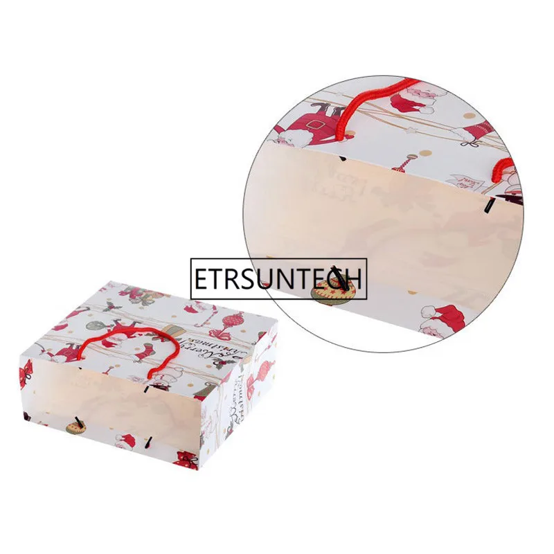 100pcs/lot Creative Christmas Kraft Paper Gift Bag Kawaii Santa Claus Elk Candy Chocolate Cookies Bag Merry Christmas Square
100pcs/lot Creative Christmas Kraft Paper Gift Bag Kawaii Santa Claus Elk Candy Chocolate Cookies Bag Merry Christmas Square