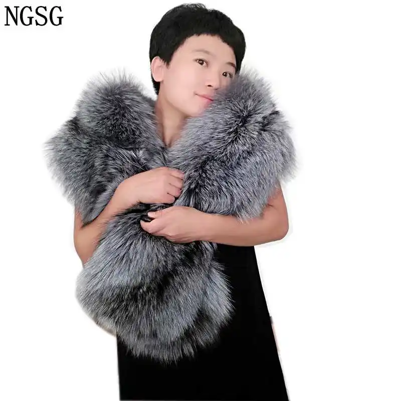 Luxury Long Genuine Silver Fox Fur Scarf Women Russian Winter Soft Gray Natural Real Fur Golden Fox Shawl Couple Fur Scarves
Luxury Long Genuine Silver Fox Fur Scarf Women Russian Winter Soft Gray Natural Real Fur Golden Fox Shawl Couple Fur Scarves