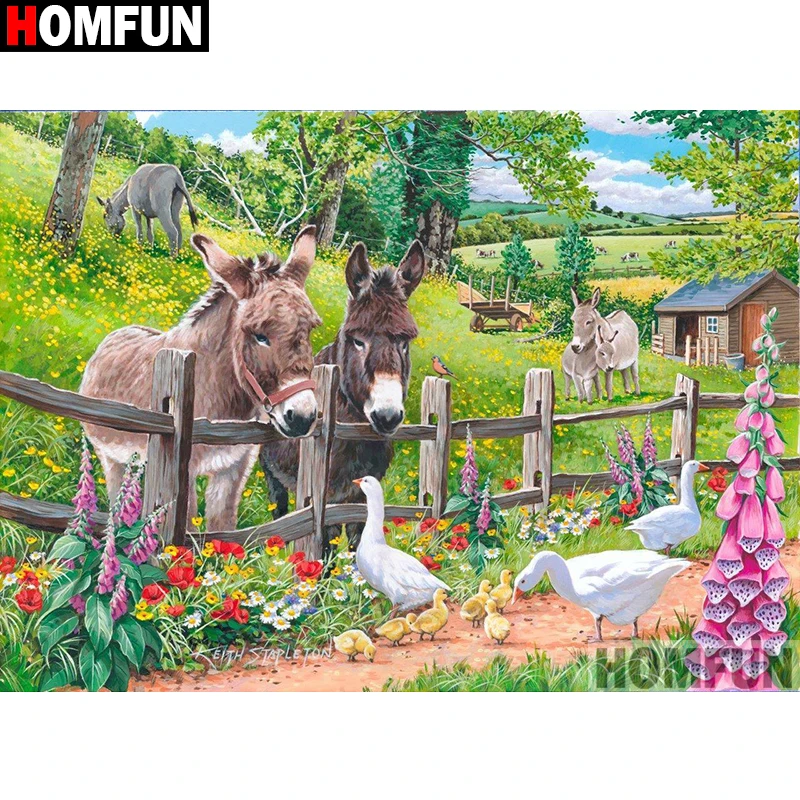 HOMFUN Full Square/Round Drill 5D DIY Diamond Painting "donkey" Embroidery Cross Stitch 5D Home A08016
HOMFUN Full Square/Round Drill 5D DIY Diamond Painting "donkey" Embroidery Cross Stitch 5D Home A08016