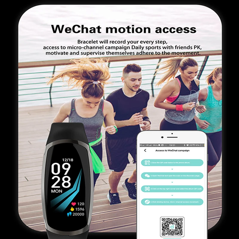 R16S Smart Band Waterproof Wearable Device Women Band Bluetooth Pedometer Heart Rate Pace Monitor Smart Bracelet For Android/IOS
R16S Smart Band Waterproof Wearable Device Women Band Bluetooth Pedometer Heart Rate Pace Monitor Smart Bracelet For Android/IOS