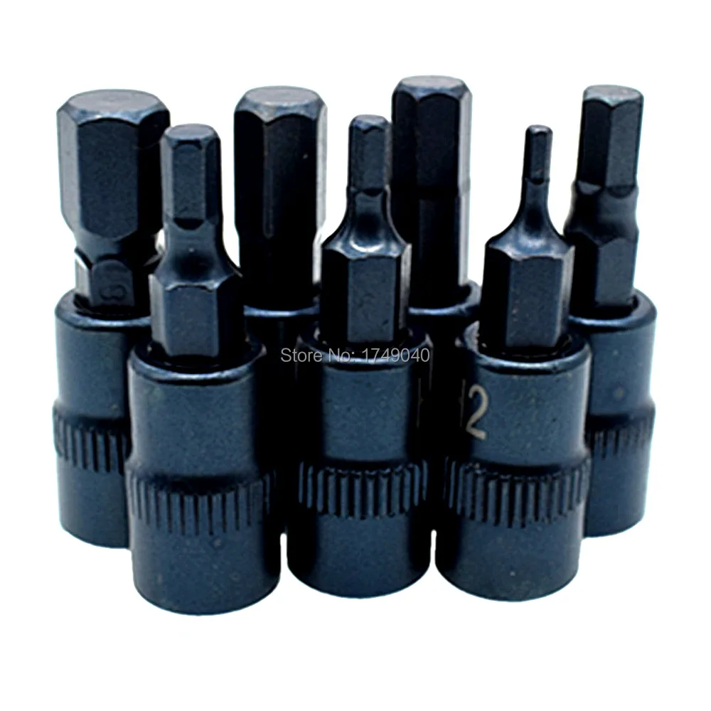 7 Piece Hex Bit Socket Set H2 H3 H4 H5 H6 H7 H8 Hex Screwdriver Bit 1/4" Square Drive Sockets Adapter Tool Allen Key Socket Bits
7 Piece Hex Bit Socket Set H2 H3 H4 H5 H6 H7 H8 Hex Screwdriver Bit 1/4" Square Drive Sockets Adapter Tool Allen Key Socket Bits