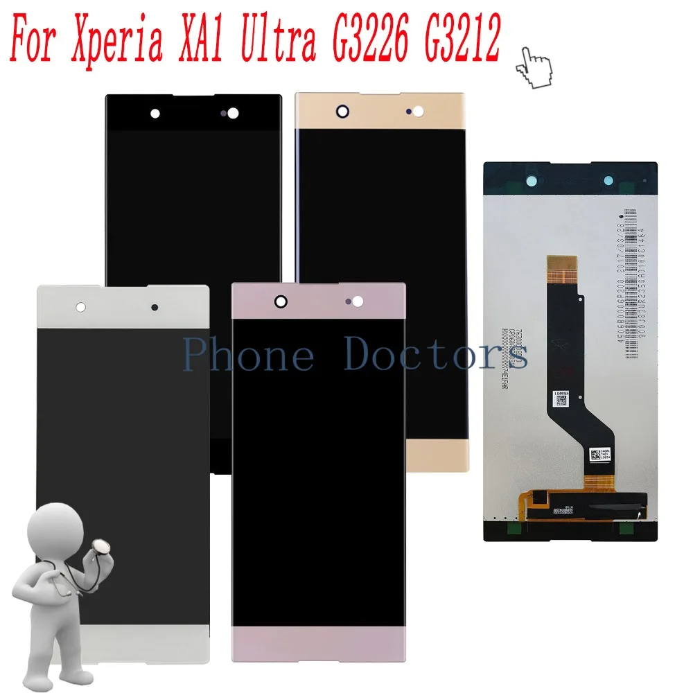 6 0 ''Full ЖК дисплей + Сенсорный экран дигитайзер в сборе для Sony Xperia xa1 ультра G3221
