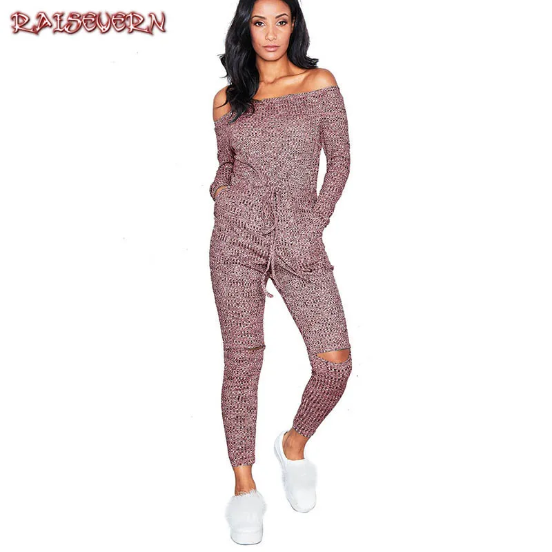 RAISEVERN Autumn Casual Knitted Pullover Jumpsuit Slash Neck Top Rompers Casual Elegant Overalls Women Jumpsuits Femme 2018
RAISEVERN Autumn Casual Knitted Pullover Jumpsuit Slash Neck Top Rompers Casual Elegant Overalls Women Jumpsuits Femme 2018