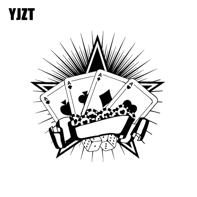 YJZT 17 3*16 9 см прекрасная покерная пентаграмма Высококачественная графическая