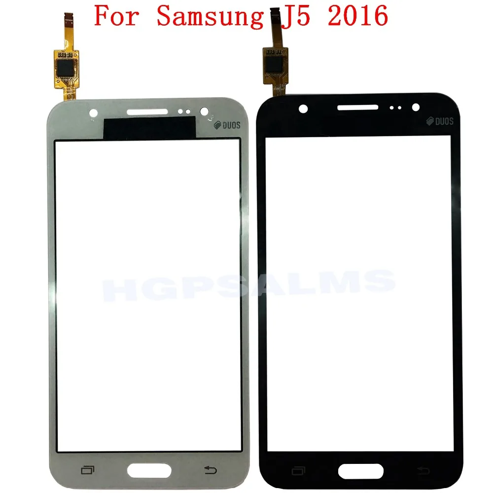 Для samsung J5 2016 передняя внешняя стеклянная линза для Galaxy J510F J510M Сенсорная панель