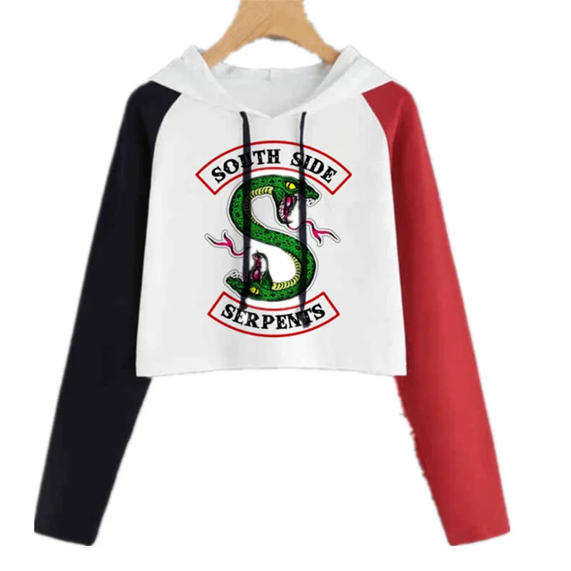 Худи Riverdale костюм Толстовка и штаны "South Side Serpents" Harajuku Riverdale South Side, пуловер, толстовка с капюшоном для девушек и женщин
Худи Riverdale костюм Толстовка и штаны "South Side Serpents" Harajuku Riverdale South Side, пуловер, толстовка с капюшоном для девушек и женщин